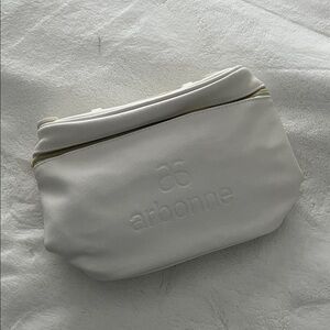 Arbonne Classic White Cosmetic Bag
